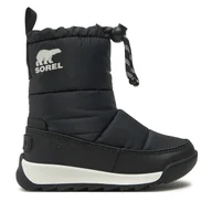 Buty dla chłopców - Śniegowce Sorel Whitney II Plus Puffy Wp 2088572010 Czarny - miniaturka - grafika 1