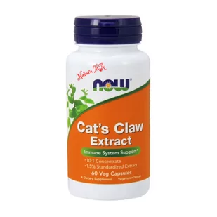 Cats Claw Extract 60 kaps. (Now Foods) - Suplementy naturalne - miniaturka - grafika 1