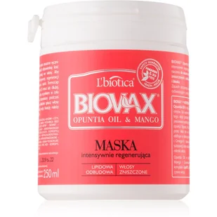 Lbiotica OPUNTIA OIL & MANGO Maska intensywnie regenerująca 250 ml - Maski do włosów - miniaturka - grafika 1
