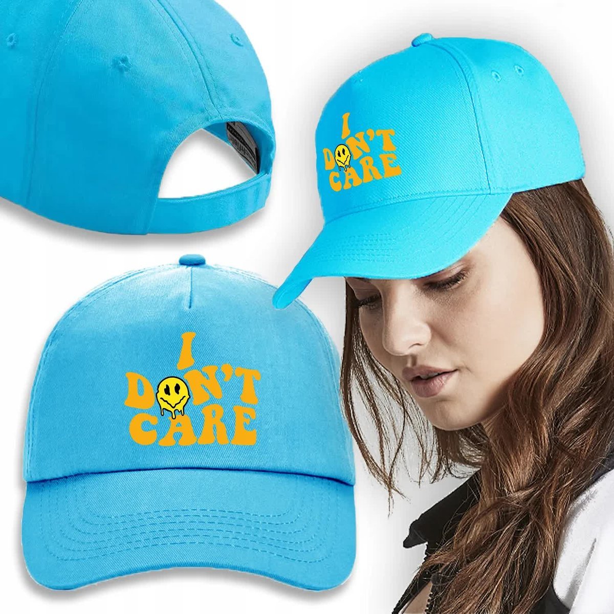 Czapka Daszek Blue Wiosnę EVERYTHING IS BE OKAY Wz