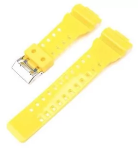 Opaska Pasek Bransoleta Smooth Casio G-Shock Ga-100 Ga-110 Gd-100 G-8900 Żółta Glossy - Akcesoria do smartwatchy - miniaturka - grafika 1