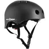 Kaski rowerowe - Nils EXTREME MTV12 CZARNY MATOWY ROZM. S (53-55 cm) KASK EXTREME - miniaturka - grafika 1