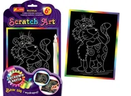Zabawki kreatywne - Ranok Creative Scratch art lampart - miniaturka - grafika 1