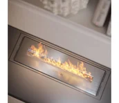 Kominki wolnostojące - InFire - Wbudowany BIO kominek 5,5x50 cm 3kW chrom - miniaturka - grafika 1