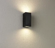 Lampy ogrodowe - Lida Duo kinkiet elewacyjny ogrodowy 2xGU10 czarny - miniaturka - grafika 1