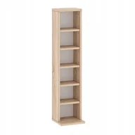 Półki do salonu - Regał na płyty CD/DVD 92cm regulowane półki sonoma - miniaturka - grafika 1