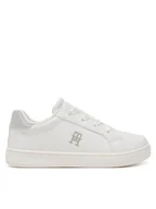 Buty dla dziewczynek - Tommy Hilfiger Sneakersy Low Cut Velcro Sneaker T1A9-33728-1439 S Biały - miniaturka - grafika 1