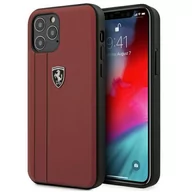 Etui i futerały do telefonów - Ferrari FEODIHCP12MRE iPhone 12/12 Pro 6,1" czerwony/red hardcase Off Track Stripes FER000509-0 - miniaturka - grafika 1
