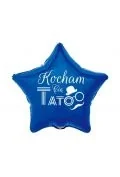 Dekoracje sali - balon foliowy 19" kocham cię tato niebieski godan - miniaturka - grafika 1