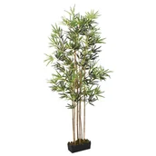 Sztuczne kwiaty - vidaXL Sztuczny bambus, 828 liści, 150 cm, zielony - miniaturka - grafika 1