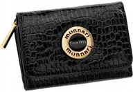 Portfele - Mały Portfel Damski Monnari Lakierowany Portfelik Zgrabna Portmonetka Logo - miniaturka - grafika 1