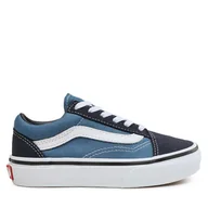 Buty dla chłopców - Tenisówki Vans Old Skool VN000W9TNWD Niebieski - miniaturka - grafika 1