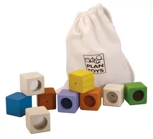 Plan Toys Klocki interaktywne w woreczku - Klocki - miniaturka - grafika 1