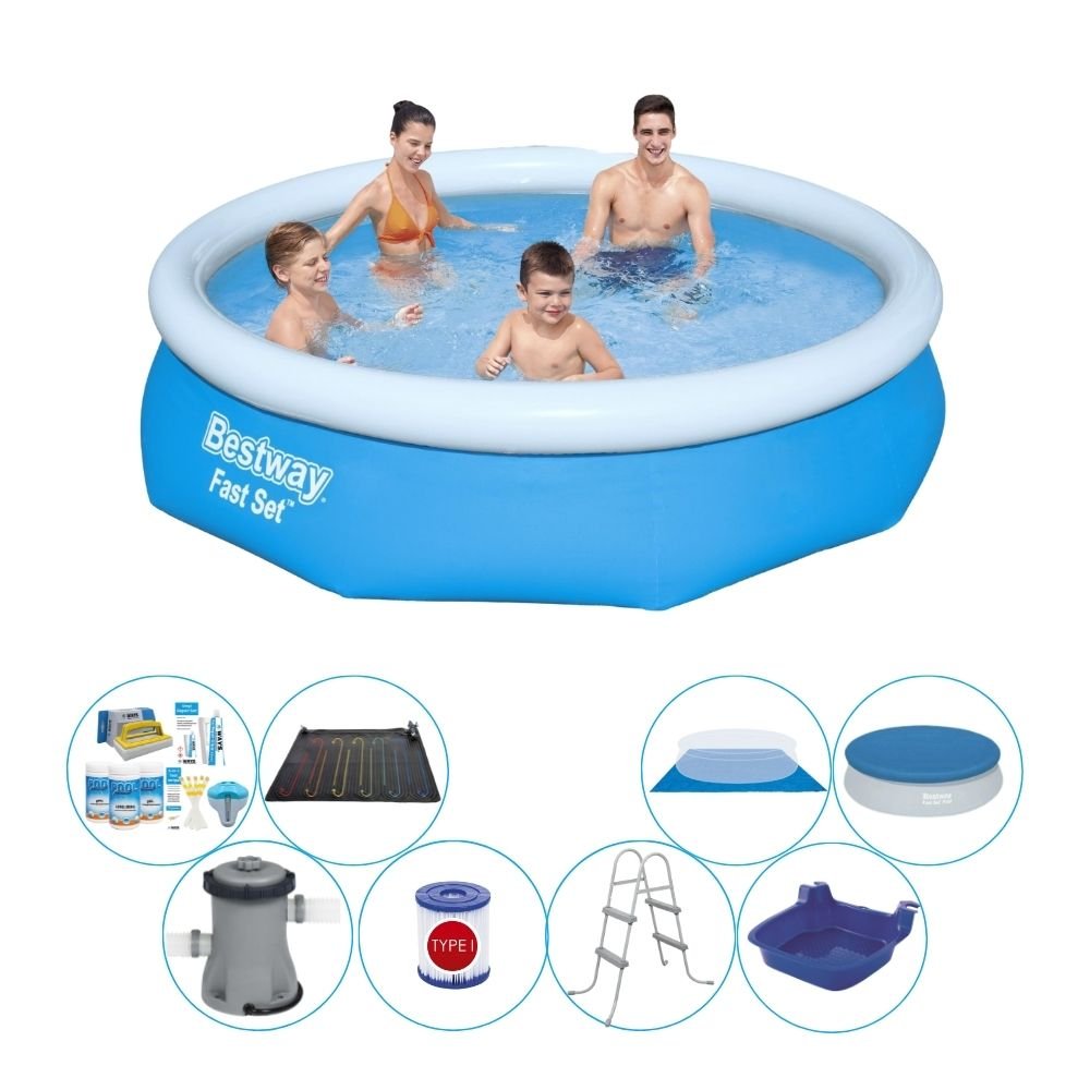Bestway Fast Set 305x76 cm okrągły - Basen wraz z akcesoriami