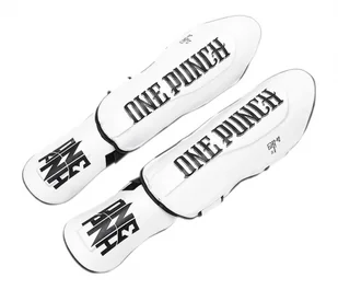MASTERS Nagolenniki NS-20 "ONE PUNCH" białe - Ochraniacze do sportów walki - miniaturka - grafika 1