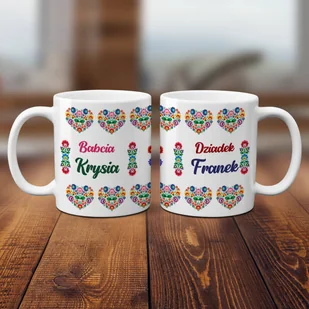 Zestaw kubków z imieniem dla babci i dziadka - Kubki - miniaturka - grafika 1