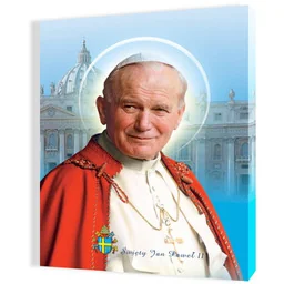 Obraz religijny na płótnie Święty Jan Paweł II - Ikony i obrazy sakralne - miniaturka - grafika 1