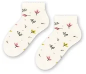 Skarpetki dla dzieci - Skarpetki stopki dziecięce w listki Art. 004 - miniaturka - grafika 1