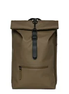 Plecaki - Plecak rowerowy Rains Rolltop Rucksack - wood - miniaturka - grafika 1