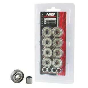 Nils EXTREME EXTREME Łożyska EXTREME ABEC-9 Chrome 8 sztuk) - Akcesoria do skatingu - miniaturka - grafika 1
