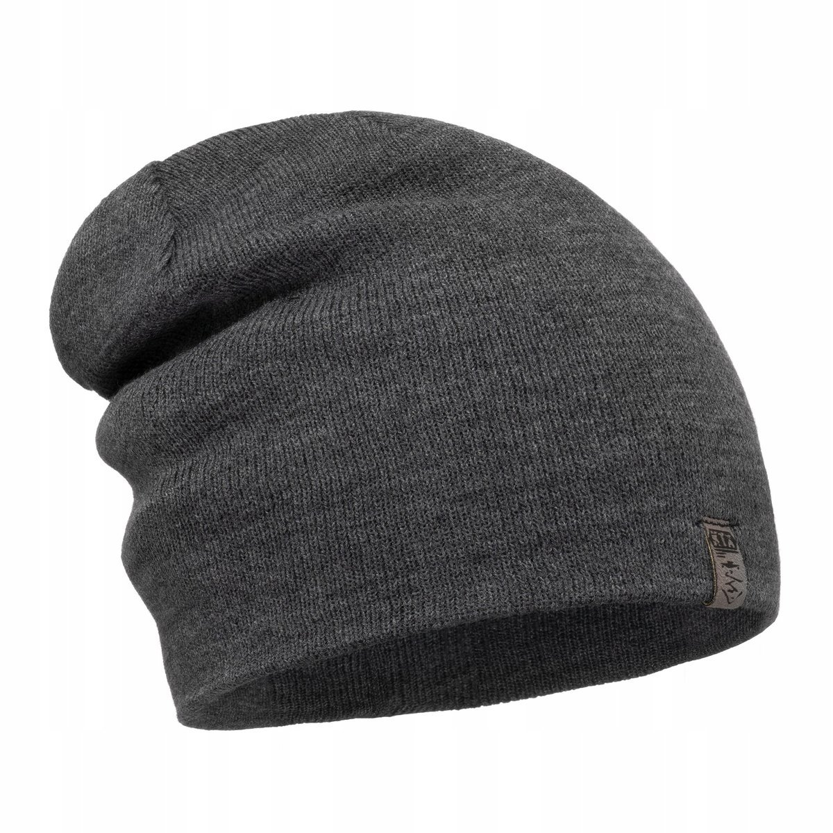 Grafitowa zimowa Klasyczna Czapka męska dwie warstwy wysoka jakość UNI
