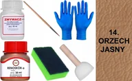 Środki do obuwia i ubrań - ORZECH JASNY 14 Renoskór ZESTAW DO RENOWACJI SKÓRY LICOWEJ Farba + Zmywacz - miniaturka - grafika 1