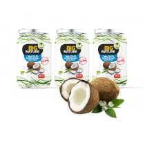 Big Nature Olej kokosowy extra virgin tłoczony na zimno Zestaw 3 x 900 ml Bio - Olej spożywczy - miniaturka - grafika 1