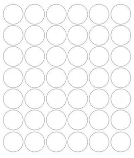 Koła grochy samoprzylepne, białe matowe, 3 cm, 42 sztuk - Pasmanteria Koła grochy samoprzylepne, białe matowe, 3 cm, 42 sztuk - Pasmanteria - miniaturka - grafika 1