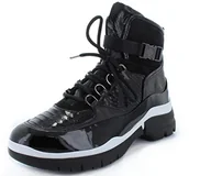 Botki damskie - HÖGL Damskie sztyblety Homey, Czarny czarny 0101, 37.5 EU - miniaturka - grafika 1