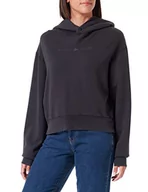 Bluzy damskie - Replay Damska bluza z kapturem W3711A, 099 Blackboard, XL - miniaturka - grafika 1
