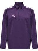 Bluzy dla dziewczynek - hummel Bluza dziecięca Hmlcore Xk Half Zip Poly Sweat Kids - miniaturka - grafika 1