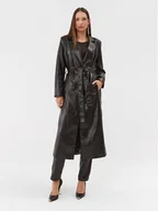 Płaszcze damskie - Guess Trencz W3BL64 WF8P0 Czarny Regular Fit - miniaturka - grafika 1