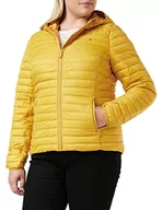 Płaszcze damskie - Joules Damska przytulna kurtka wodoodporna, chowany płaszcz buforowy, Złoty kolor antyczny wygląd, 32 - miniaturka - grafika 1
