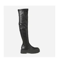 Kozaki damskie - Muszkieterki damskie na obcasie Steve Madden Esmee Boot SM11001585-001 39 24.6 cm Czarne (8720236276469). Muszkieterki damskie - miniaturka - grafika 1