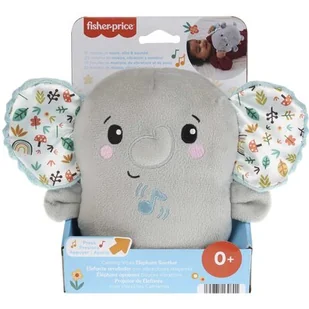 Fisher-Price, Słonik Uspokajacz Muzyka i wibracje, zabawka niemowlęca - Maskotki i pluszaki - miniaturka - grafika 1