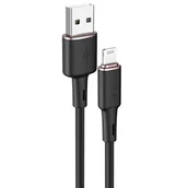 Kable USB - Acefast kabel MFI USB - Lightning 1,2m, 2,4A czarny (C2-02 black) C2-02-A-L black - miniaturka - grafika 1