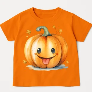 Pomarańczowa koszulka z dynią na Dzień Dyni dla dziecka - DYNIA66 - Koszulki dla dziewczynek Pomarańczowa koszulka z dynią na Dzień Dyni dla dziecka - DYNIA66 - Koszulki dla dziewczynek - miniaturka - grafika 1
