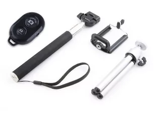 XREC Selfie stick Zestaw Selfie 4w1 Statyw Pilot Monopod Uchwyt Na Telefon Smartfon - Selfie stick - miniaturka - grafika 1
