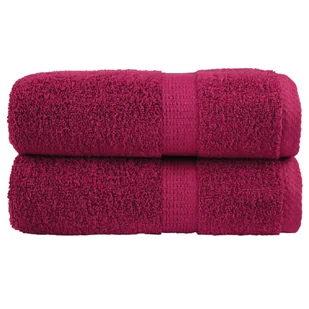 vidaXL Ręczniczki premium SOLUND, 2 szt., bordowe, 30x30 cm, 600 g/cm² - Ręczniki - miniaturka - grafika 1