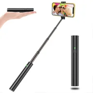 Selfie stick - Selfie Stick Bluetooth, lekki aluminiowy kijek do selfie, wysuwane kije do selfie typu "wszystko w jednym", kompaktowa konstrukcja, do większości m... - miniaturka - grafika 1