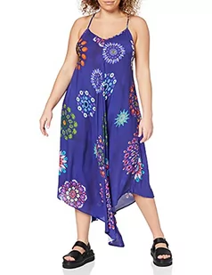 Desigual Damska sukienka Bondi, Niebieski (Morze tureckie 5114), M - Sukienki - miniaturka - grafika 1