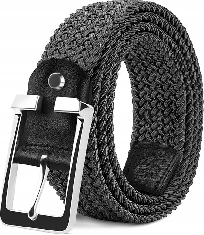 Pasek w kolorze szarym parciany z bezstopniową regulacją