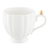 Kubki - Kubek Curly gold 250 ml biały - miniaturka - grafika 1