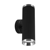 Lampy ścienne - Lampa ścienna Frida 04205 Ideus dół-góra tubka czarny chrom - miniaturka - grafika 1