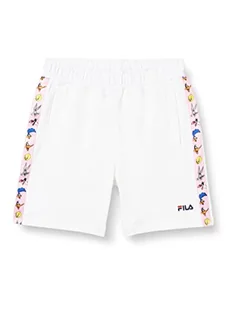 FILA Szorty chłopięce Laer Taped, Bright White, 86-92 - Spodenki damskie - miniaturka - grafika 1
