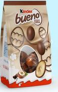 Inne słodycze - Kinder Bueno Eggs Chrupiący wafelek pokryty mleczną czekoladą 80 g (7 sztuk) - miniaturka - grafika 1