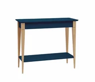 Konsole i sekretarzyki - Konsola MIMO z Półką 65x35cm - Petrol Blue - miniaturka - grafika 1
