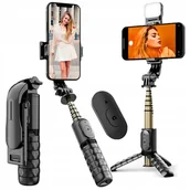 Selfie stick - Kijek Do Selfie Stick Tripod Statyw Pilot Bluetoot - miniaturka - grafika 1