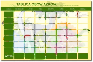 TABLICA MOTYWACYJNA - Dinozaury - Magnesy - miniaturka - grafika 1
