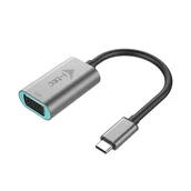 Adaptery i przejściówki - i-tec Metal C31METALVGA60HZ adapter kablowy 0,15 m USB Type-C VGA (D-Sub) Szary - miniaturka - grafika 1
